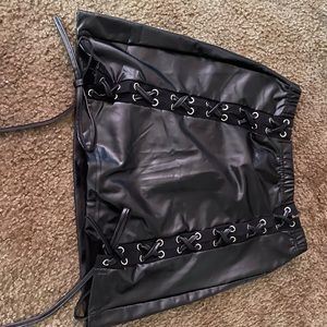Leather skirt